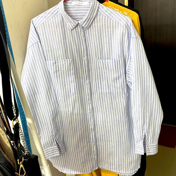 American holic cotton striped shirt| NWOT - Picture 3 of 14